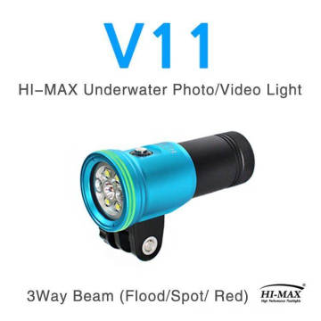 High intensity 2400lumen Diving flashlight photography torch
